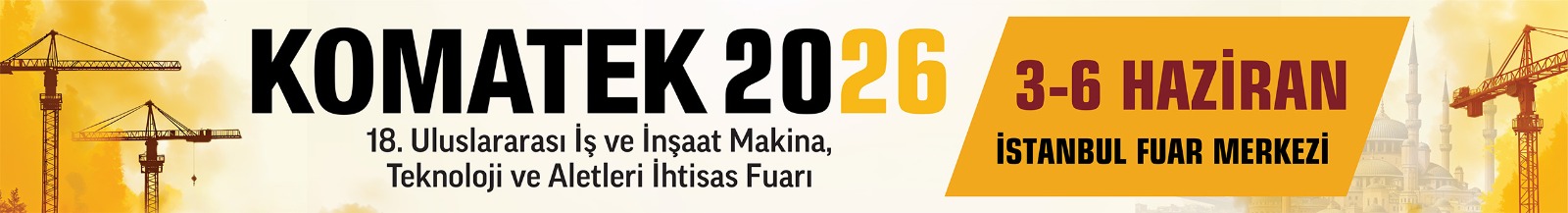 KOMATEK FUARI TÜRKÇE BANNER